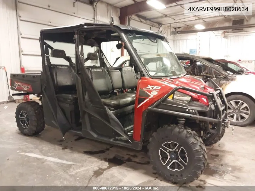 2017 Polaris Ranger Crew Xp 1000 Eps VIN: 4XARVE999H8028634 Lot: 40672915