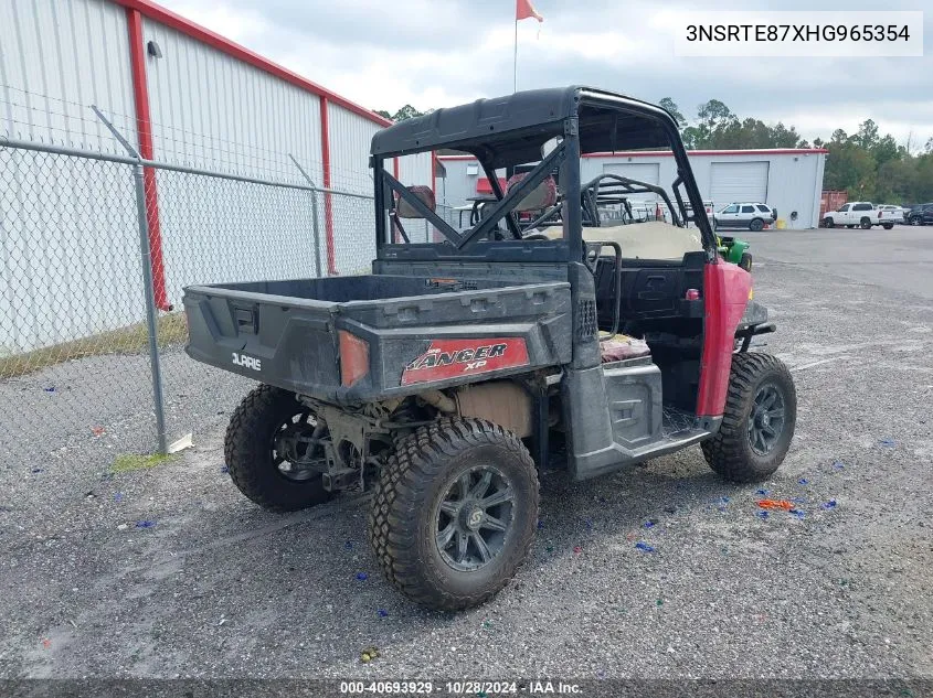 2017 Polaris Ranger Xp 900 Eps VIN: 3NSRTE87XHG965354 Lot: 40693929