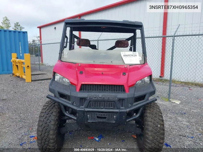 2017 Polaris Ranger Xp 900 Eps VIN: 3NSRTE87XHG965354 Lot: 40693929