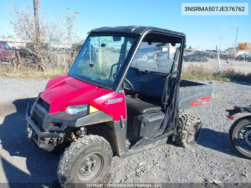 2018 Polaris Ranger 500 VIN: 3NSRMA507JE376762 Lot: 12138241