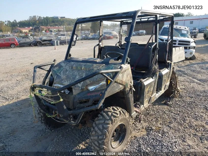 2018 Polaris Ranger Crew 570-4 VIN: 3NSRNA578JE901323 Lot: 40592962