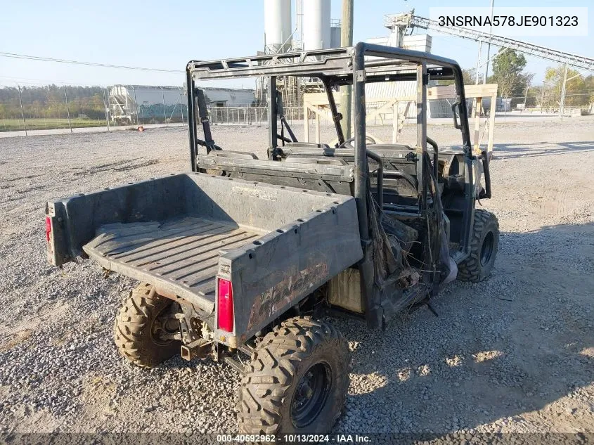 2018 Polaris Ranger Crew 570-4 VIN: 3NSRNA578JE901323 Lot: 40592962