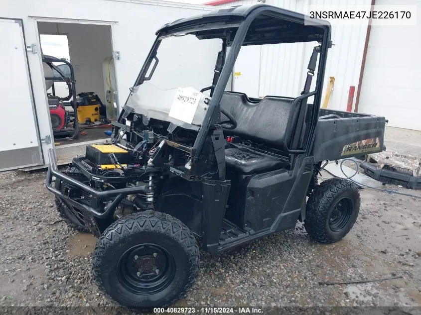 2018 Polaris Ranger Ev VIN: 3NSRMAE47JE226170 Lot: 40829723