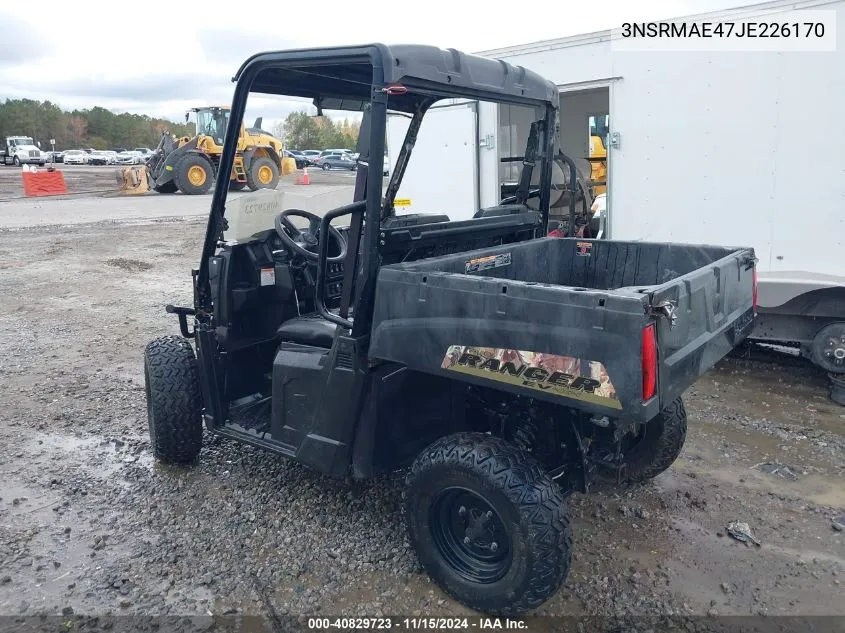 2018 Polaris Ranger Ev VIN: 3NSRMAE47JE226170 Lot: 40829723