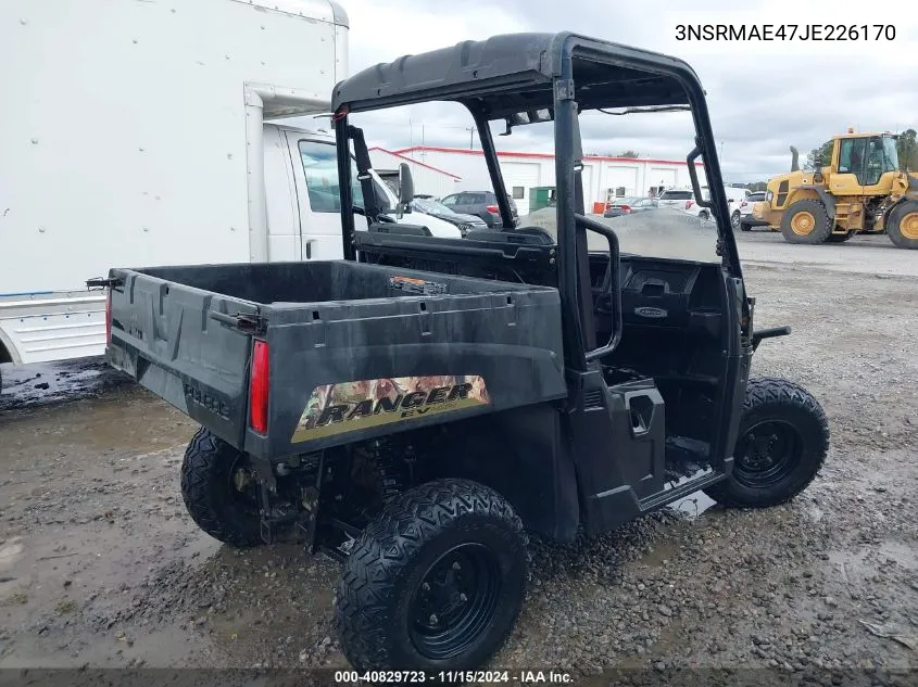 2018 Polaris Ranger Ev VIN: 3NSRMAE47JE226170 Lot: 40829723