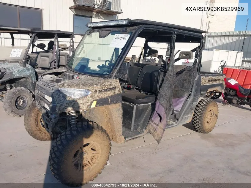 2019 Polaris Ranger Crew Xp 1000 Eps VIN: 4XARSE993K8529969 Lot: 40642793