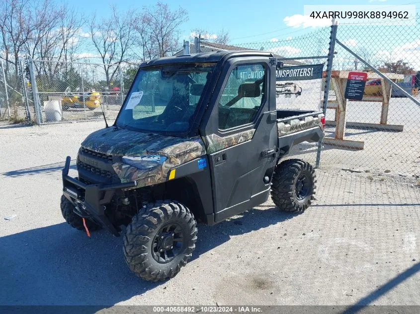 2019 Polaris Ranger Xp 1000 Eps Northstar Hvac Edition VIN: 4XARRU998K8894962 Lot: 40658492