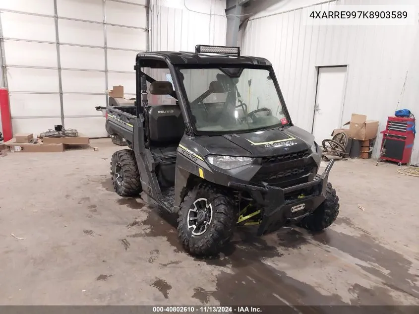 2019 Polaris Ranger Xp 1000 Eps VIN: 4XARRE997K8903589 Lot: 40802610