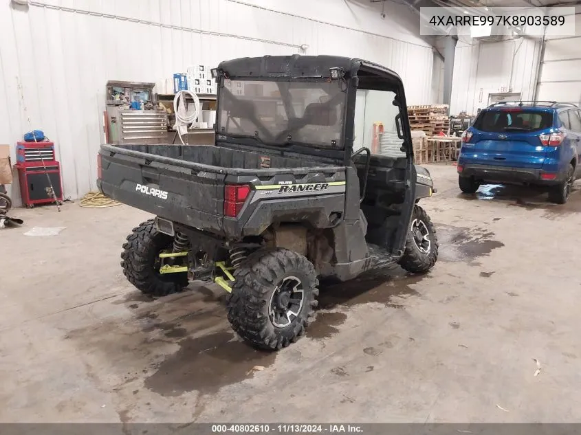 2019 Polaris Ranger Xp 1000 Eps VIN: 4XARRE997K8903589 Lot: 40802610