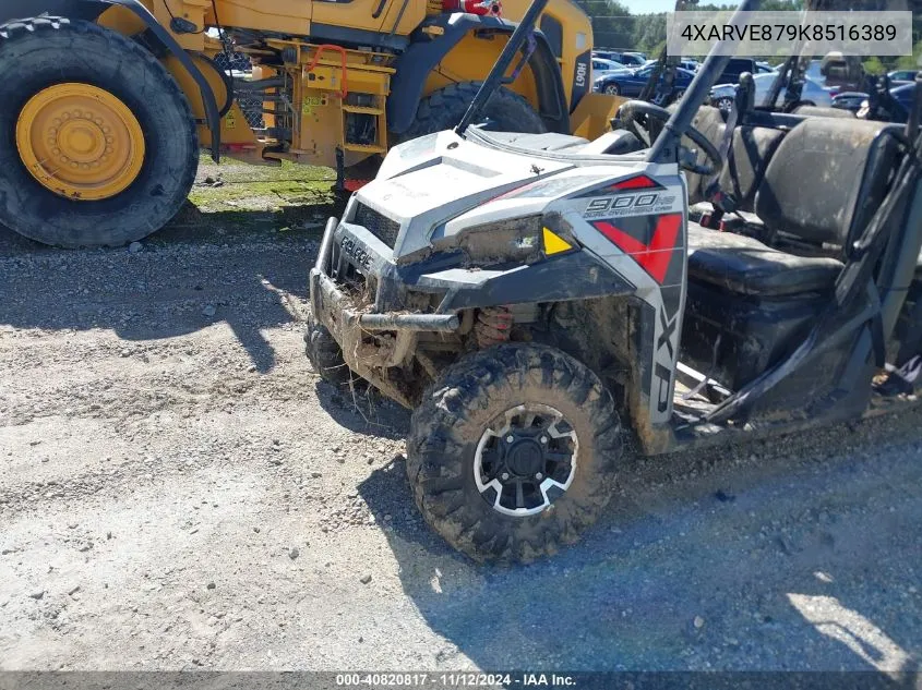 2019 Polaris Ranger Crew Xp 900 Eps VIN: 4XARVE879K8516389 Lot: 40820817