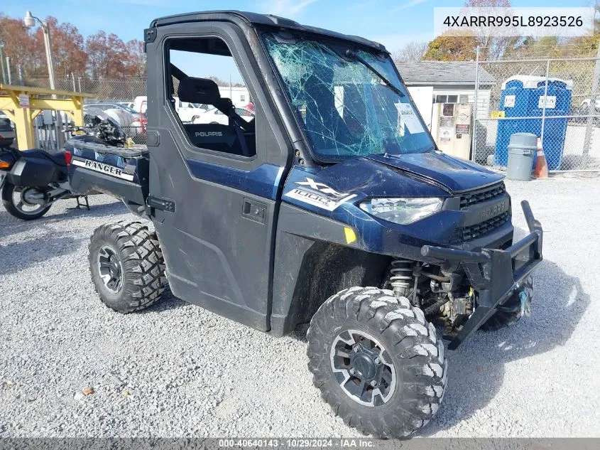 2020 Polaris Ranger Xp 1000 Premium Winter Prep VIN: 4XARRR995L8923526 Lot: 40640143