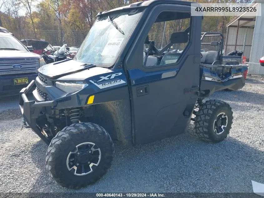 2020 Polaris Ranger Xp 1000 Premium Winter Prep VIN: 4XARRR995L8923526 Lot: 40640143