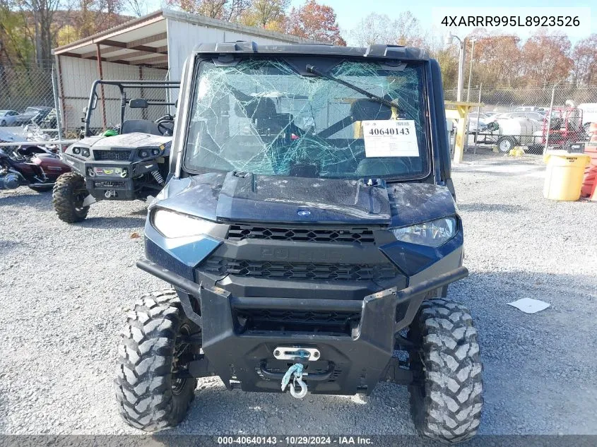 2020 Polaris Ranger Xp 1000 Premium Winter Prep VIN: 4XARRR995L8923526 Lot: 40640143