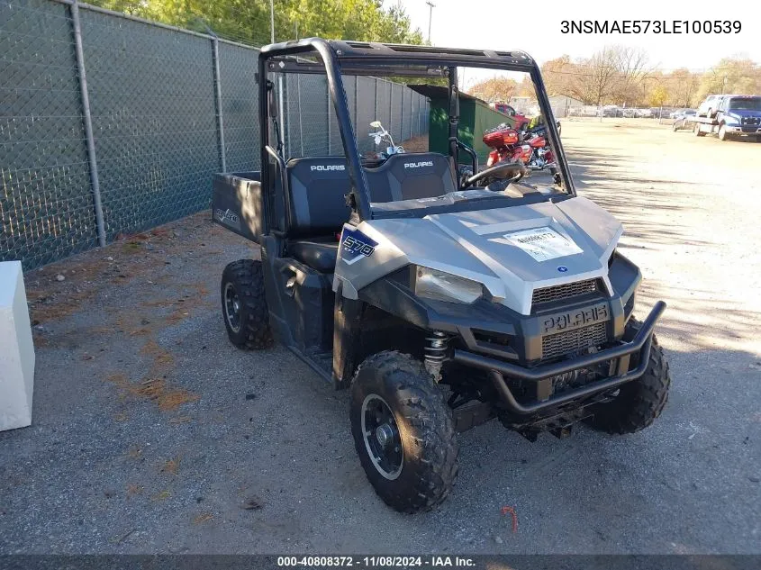 2020 Polaris Ranger 570 Premium VIN: 3NSMAE573LE100539 Lot: 40808372