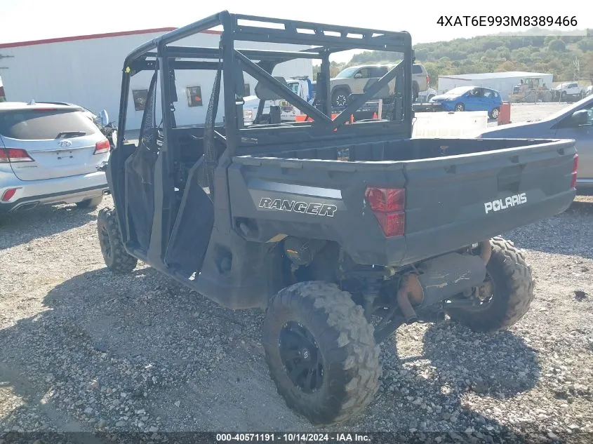 2021 Polaris Ranger Crew 1000 Premium VIN: 4XAT6E993M8389466 Lot: 40571191