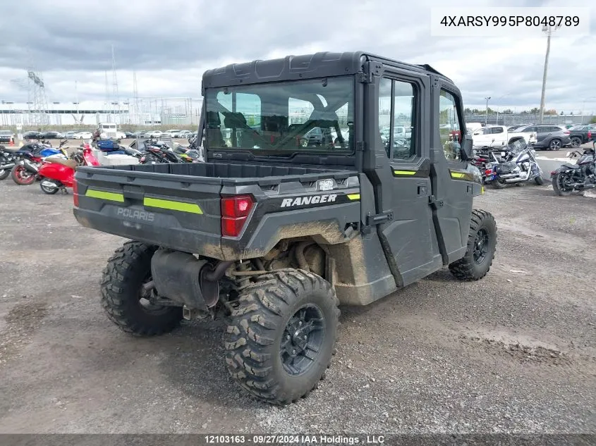 2023 Polaris Ranger Crew Xp 1000 Northstar Ultimate VIN: 4XARSY995P8048789 Lot: 12103163