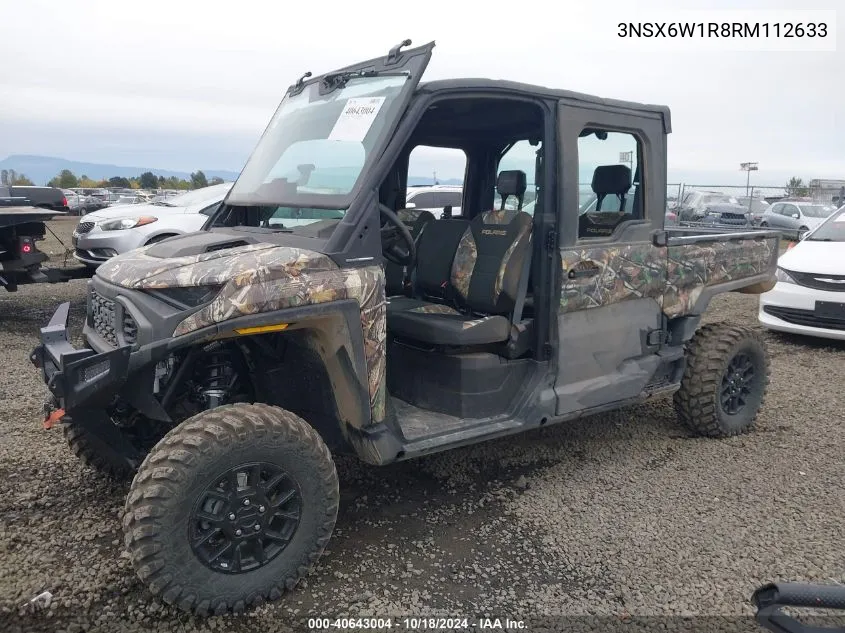 2024 Polaris Ranger Crew Xd 1500 Northstar Edition Ultimate VIN: 3NSX6W1R8RM112633 Lot: 40643004