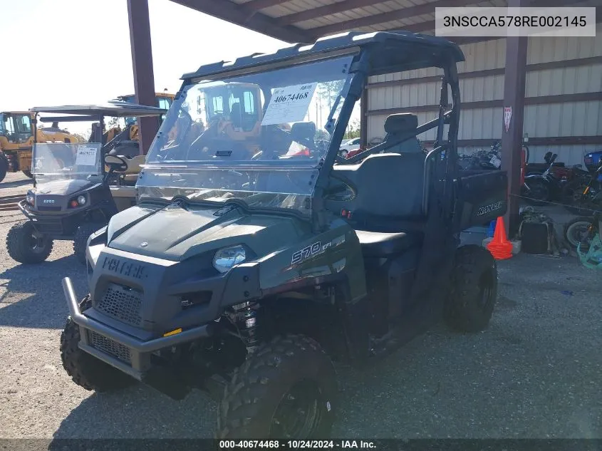 2024 Polaris Ranger 570 Full-Size VIN: 3NSCCA578RE002145 Lot: 40674468