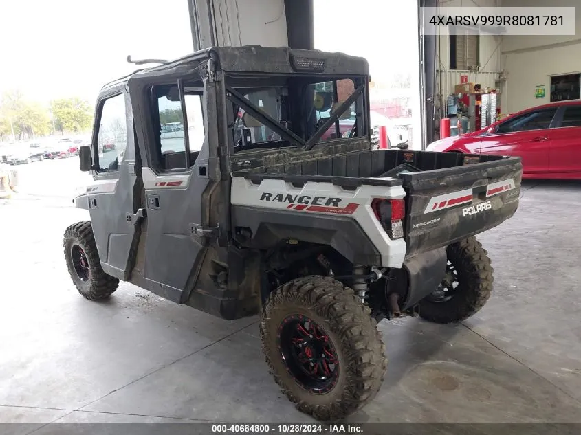 2024 Polaris Ranger Crew Xp 1000 Northstar Tr VIN: 4XARSV999R8081781 Lot: 40684800