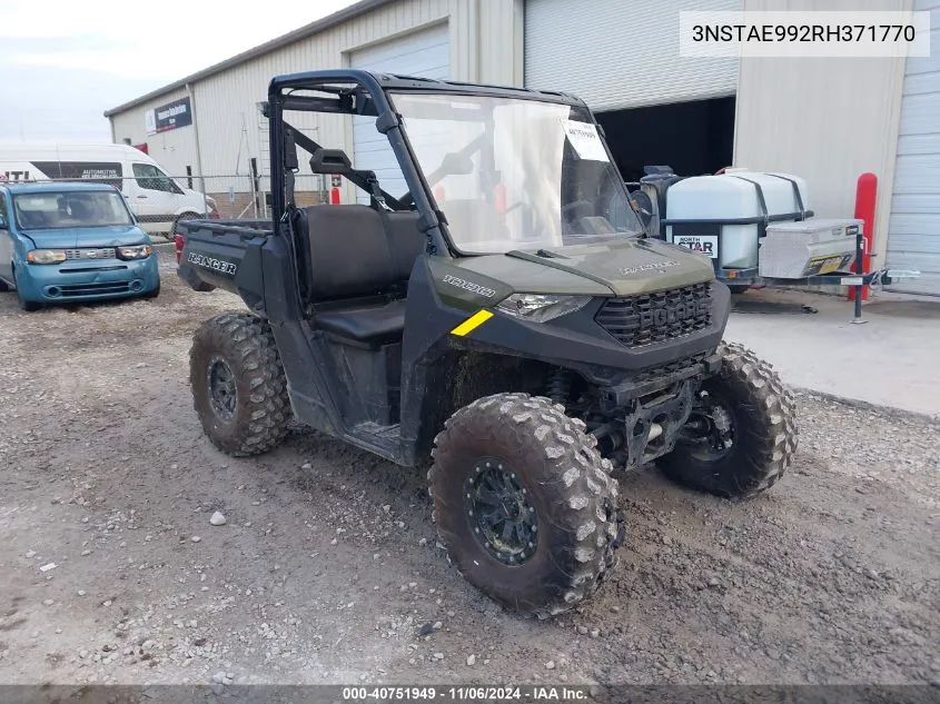 2024 Polaris Ranger 1000 Eps/1000 Premium VIN: 3NSTAE992RH371770 Lot: 40751949