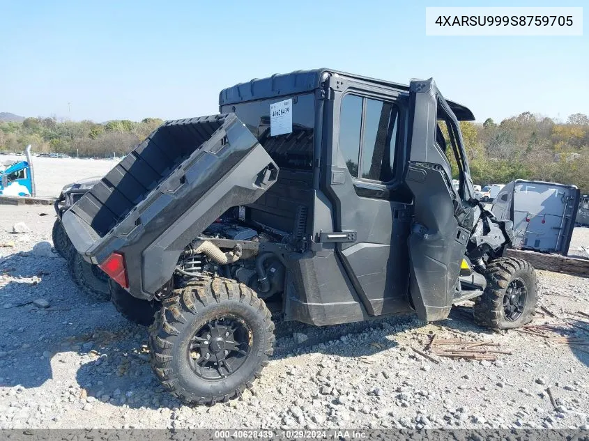 2025 Polaris Ranger Crew Xp 1000 Northstar Premium VIN: 4XARSU999S8759705 Lot: 40628439