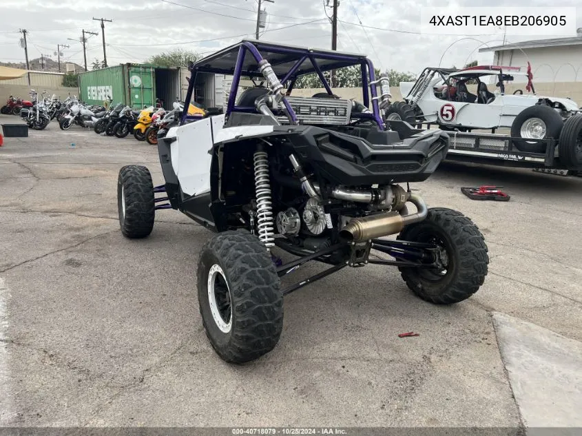 2014 Polaris Rzr 1000 Xp Eps VIN: 4XAST1EA8EB206905 Lot: 40718079