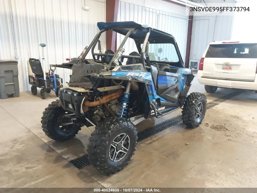 2015 Polaris Rzr Xp 1000 Eps VIN: 3NSVDE995FF373794 Lot: 40524605