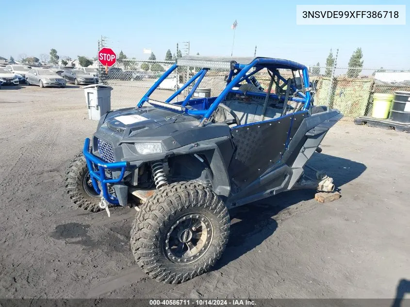 2015 Polaris Rzr Xp 1000 Eps VIN: 3NSVDE99XFF386718 Lot: 40586711