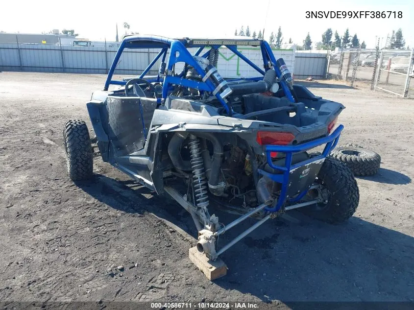 2015 Polaris Rzr Xp 1000 Eps VIN: 3NSVDE99XFF386718 Lot: 40586711