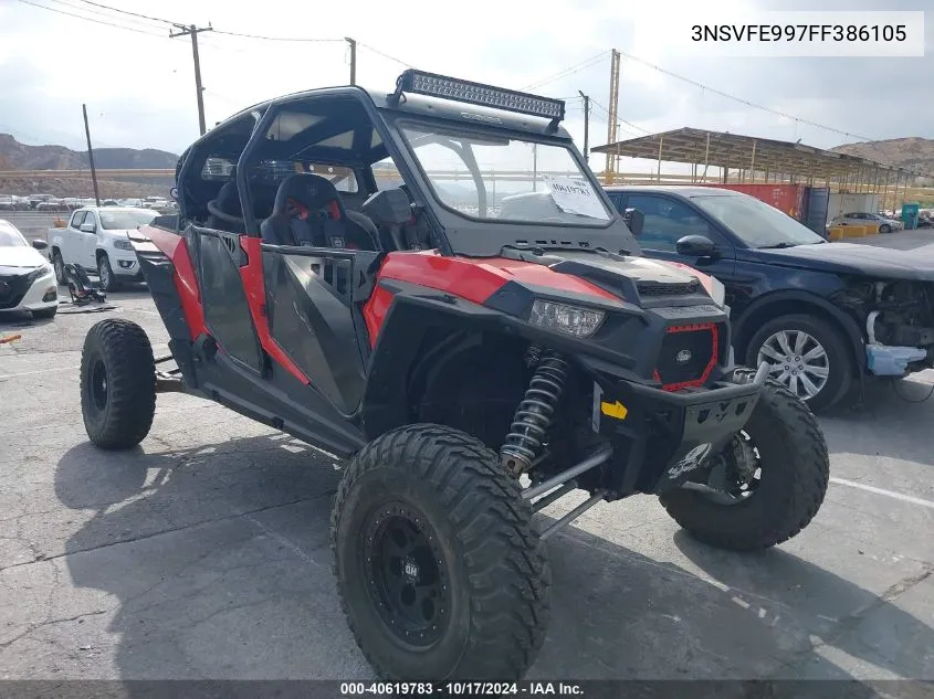 2015 Polaris Rzr Xp 4 1000 Eps VIN: 3NSVFE997FF386105 Lot: 40619783