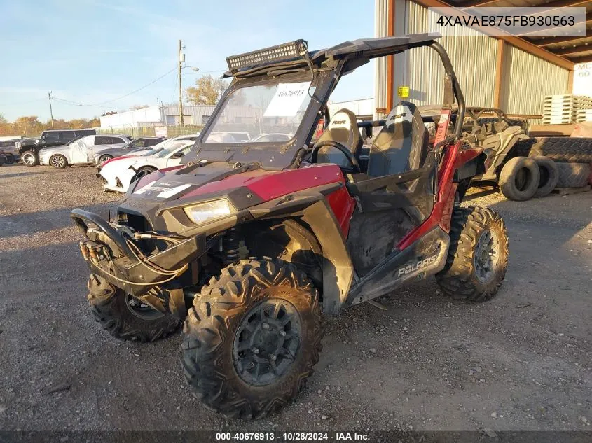 2015 Polaris Rzr 900 Eps VIN: 4XAVAE875FB930563 Lot: 40676913