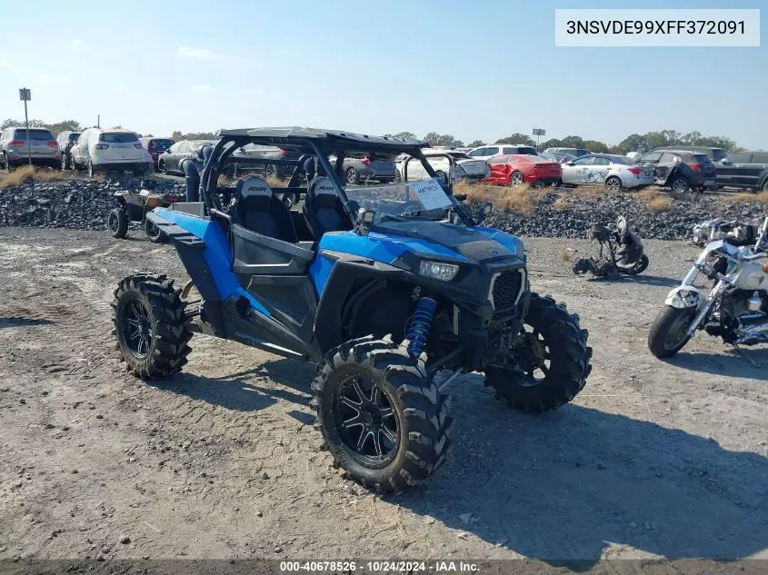 2015 Polaris Rzr Xp 1000 Eps VIN: 3NSVDE99XFF372091 Lot: 40678526