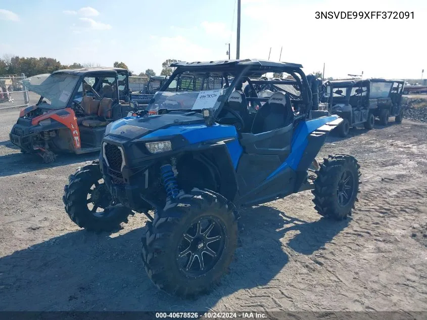 2015 Polaris Rzr Xp 1000 Eps VIN: 3NSVDE99XFF372091 Lot: 40678526