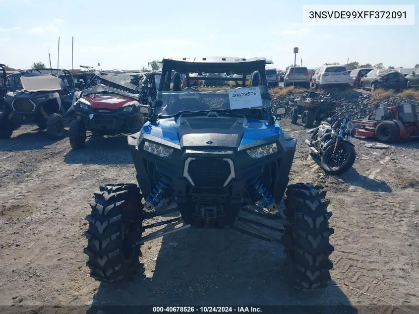 2015 Polaris Rzr Xp 1000 Eps VIN: 3NSVDE99XFF372091 Lot: 40678526