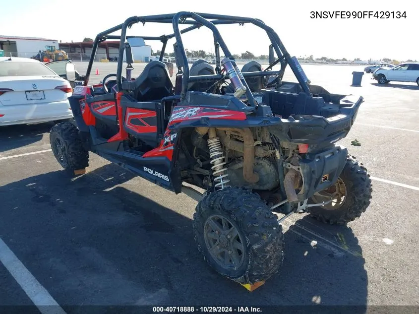 2015 Polaris Rzr Xp 4 1000 Eps VIN: 3NSVFE990FF429134 Lot: 40718888