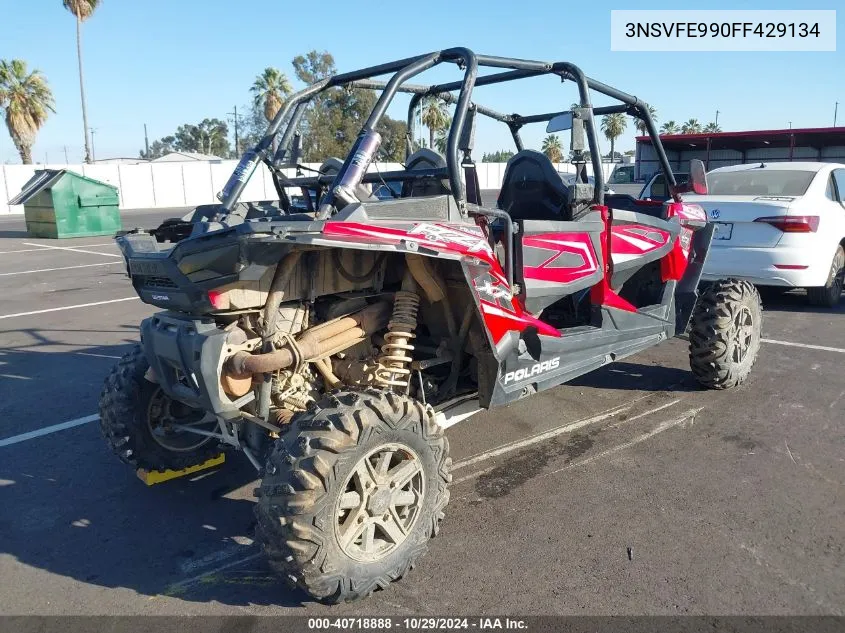 2015 Polaris Rzr Xp 4 1000 Eps VIN: 3NSVFE990FF429134 Lot: 40718888