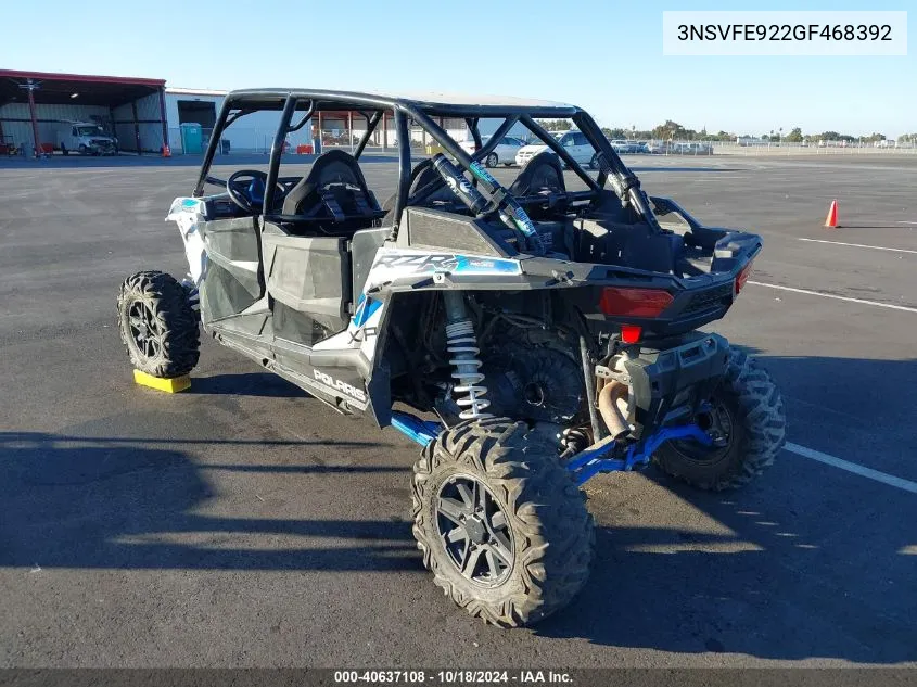 2016 Polaris Rzr Xp 4 Turbo Eps VIN: 3NSVFE922GF468392 Lot: 40637108