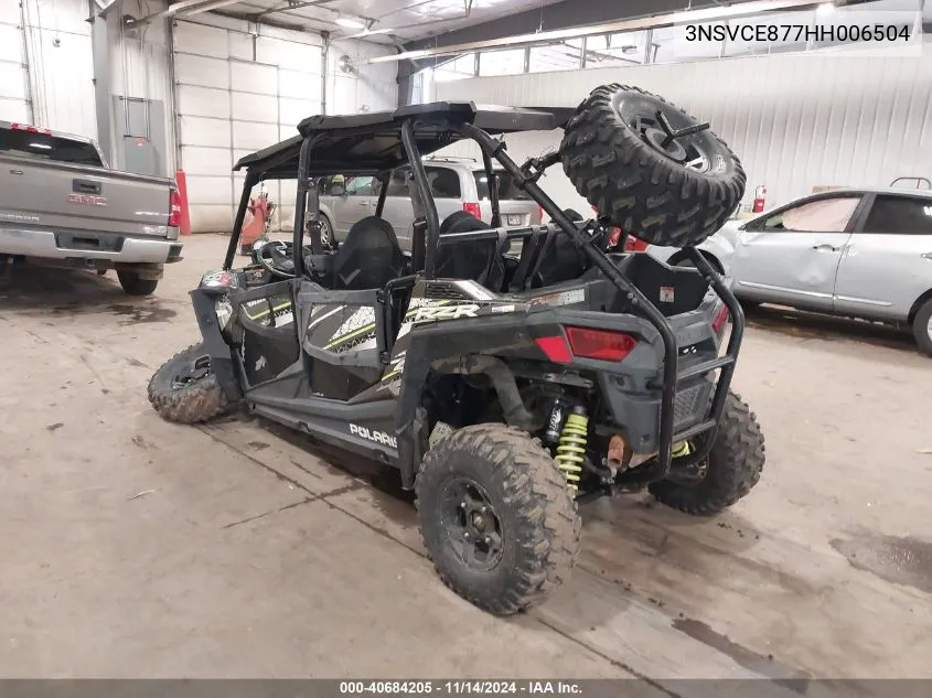 2017 Polaris Rzr 4 900 Eps VIN: 3NSVCE877HH006504 Lot: 40684205