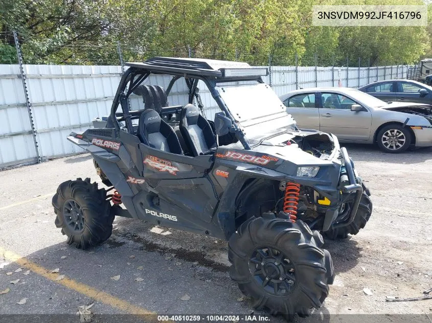 3NSVDM992JF416796 2018 Polaris Rzr Xp 1000 Eps High Lift Ed