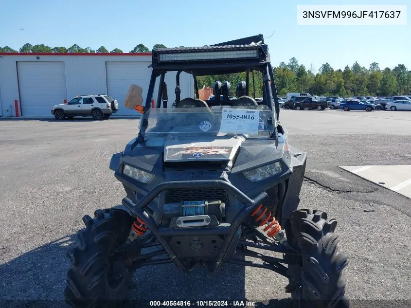 2018 Polaris Rzr Xp 4 1000 Eps Hg Lift Ed VIN: 3NSVFM996JF417637 Lot: 40554816