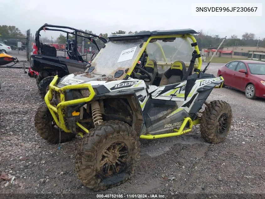 2018 Polaris Rzr Xp 1000 Eps VIN: 3NSVDE996JF230667 Lot: 40752185