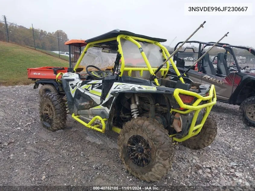 2018 Polaris Rzr Xp 1000 Eps VIN: 3NSVDE996JF230667 Lot: 40752185