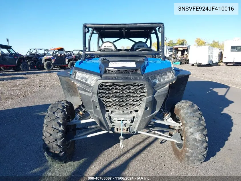 2018 Polaris Rzr Xp 4 Turbo Eps VIN: 3NSVFE924JF410016 Lot: 40783067