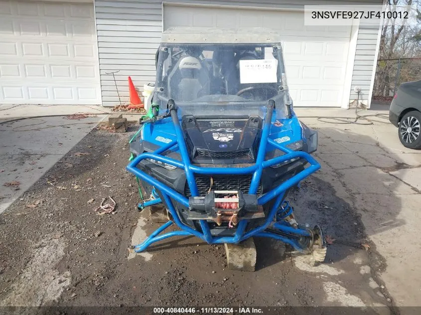 2018 Polaris Rzr Xp 4 Turbo Eps VIN: 3NSVFE927JF410012 Lot: 40840446