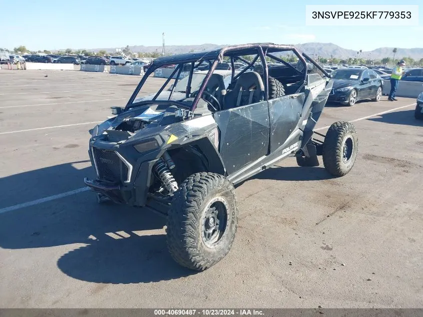 2019 Polaris Rzr Xp 4 Turbo S Velocity VIN: 3NSVPE925KF779353 Lot: 40690487