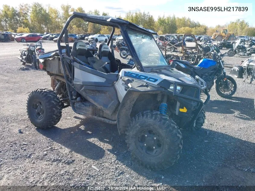 2020 Polaris Rzr S 1000 Premium VIN: 3NSASE995LH217839 Lot: 12125537