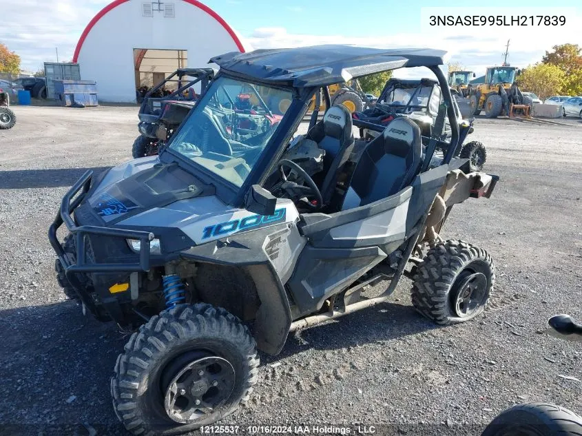 2020 Polaris Rzr S 1000 Premium VIN: 3NSASE995LH217839 Lot: 12125537