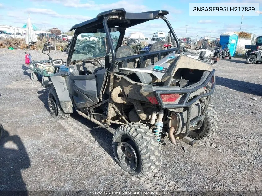 2020 Polaris Rzr S 1000 Premium VIN: 3NSASE995LH217839 Lot: 12125537