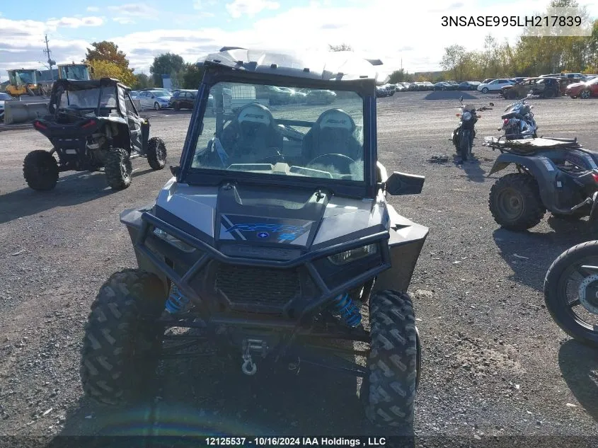 2020 Polaris Rzr S 1000 Premium VIN: 3NSASE995LH217839 Lot: 12125537