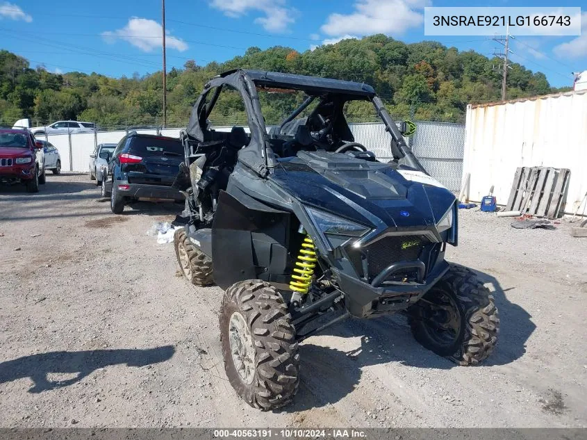 2020 Polaris Rzr Pro Xp Sport VIN: 3NSRAE921LG166743 Lot: 40563191